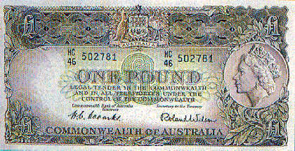 One pound note