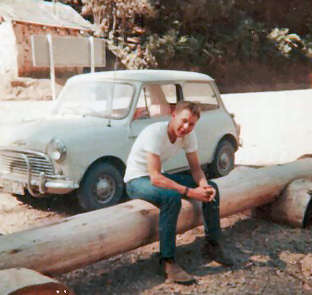 Phil Witts with his Mini Cooper