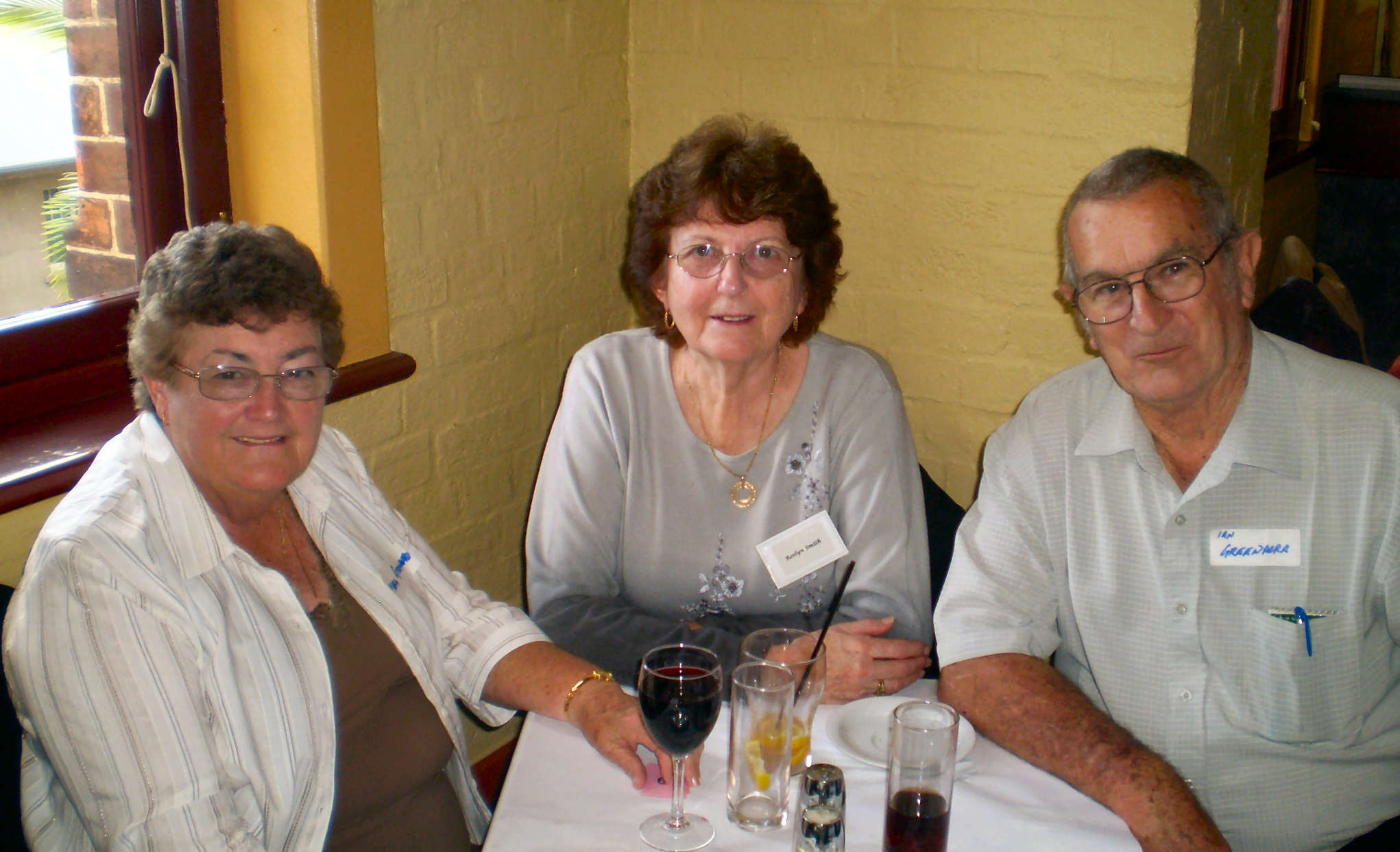 Marg Greenacre, Roslyn Smith and Ian Greenacre