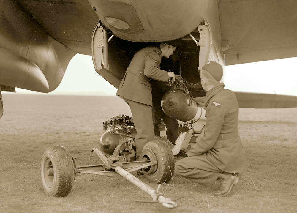 Armourers loading aircraft