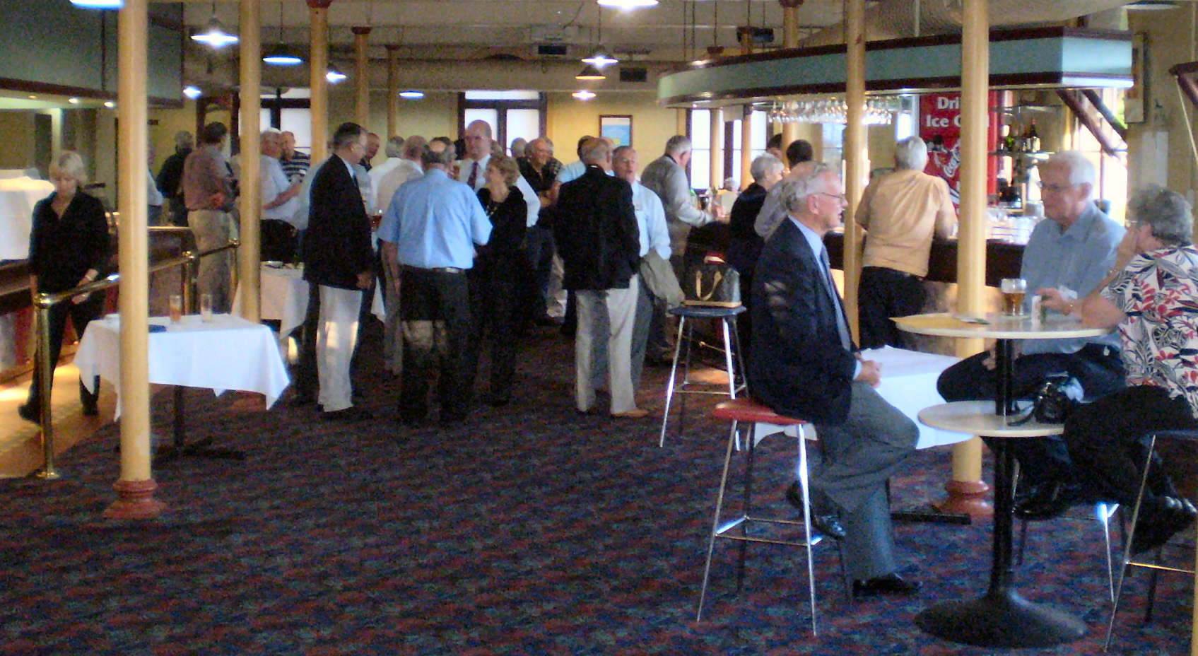 The social room at the Qld PS Club