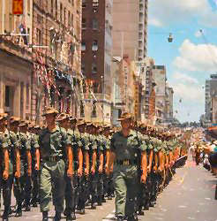 Troops returning from Vietnam in 1970 - Brisbane