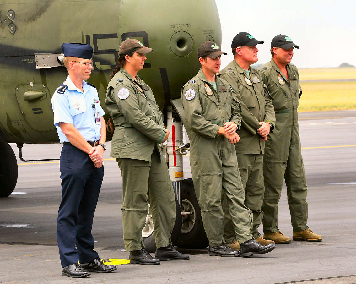 The crew of A4-152's last flight