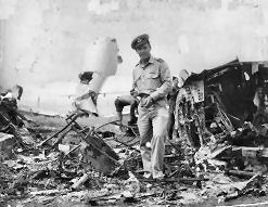 Sid Gooding at crash site