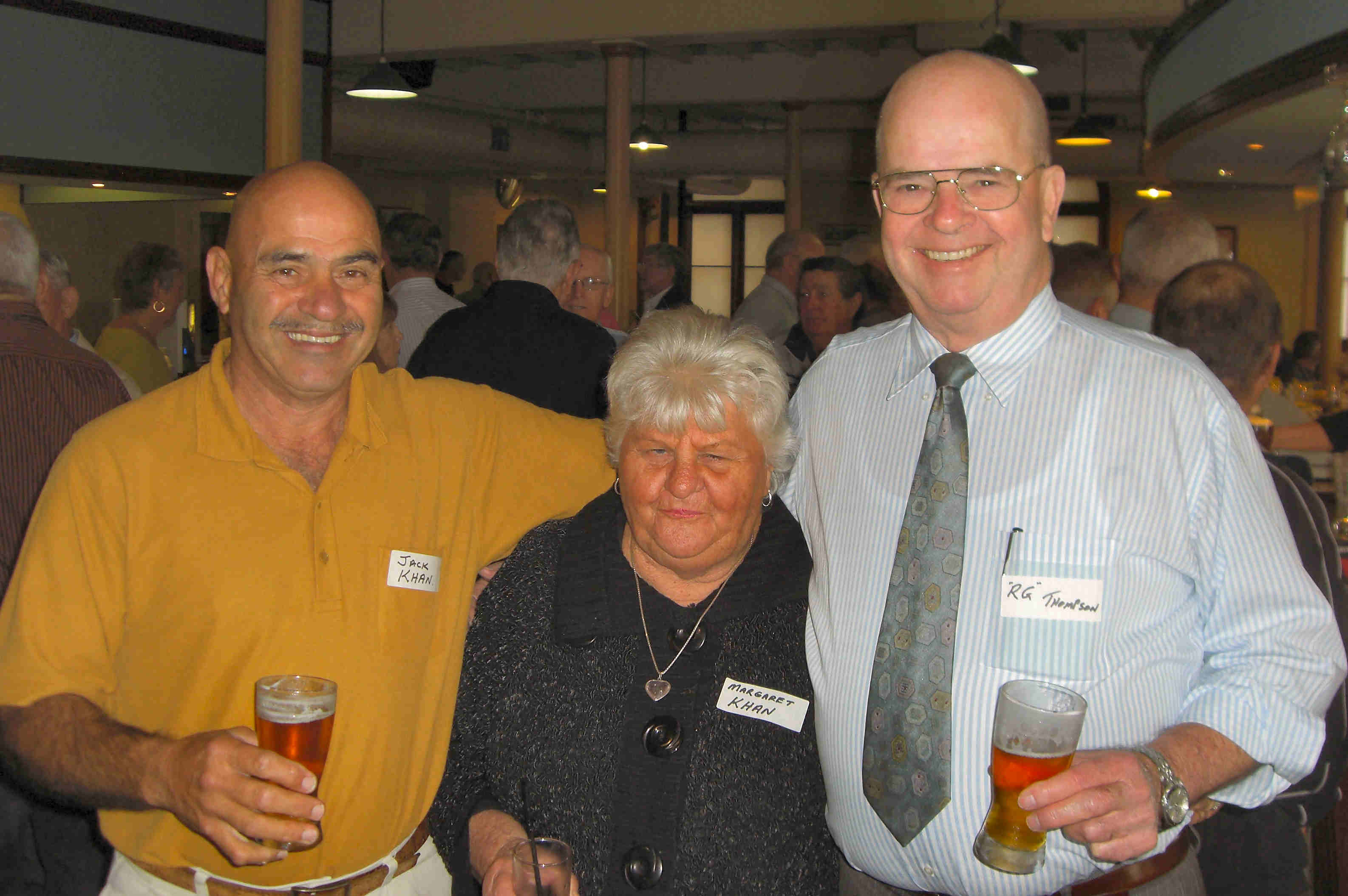 Jack and Margaret Khan and Ray RG Thompson