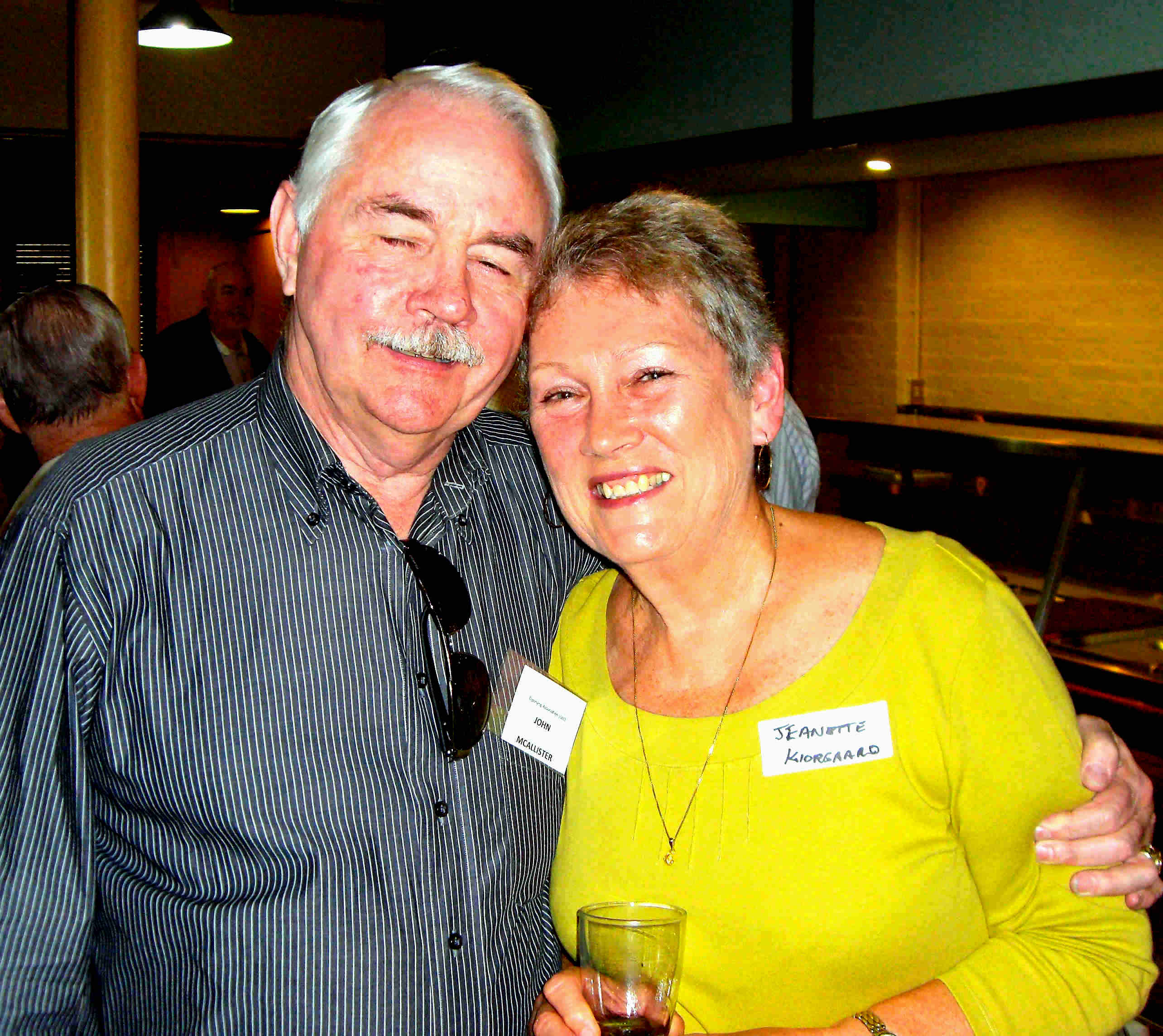 John McAllister and Jeanette Kiergaard.