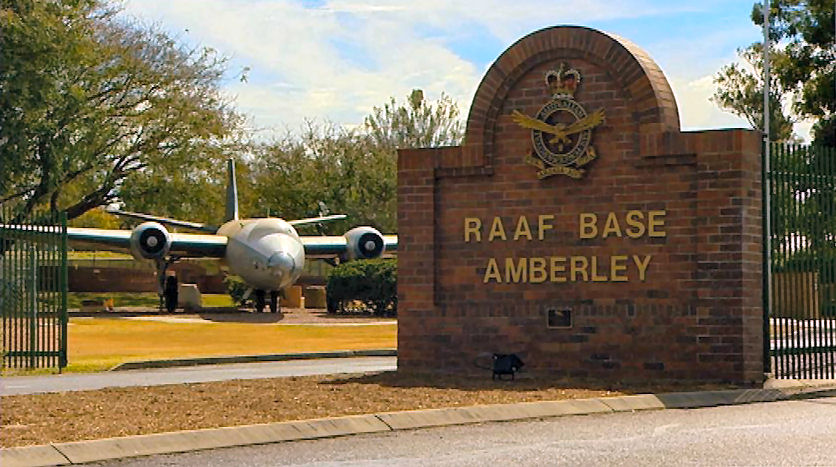Entrance to RAAF base Amberley